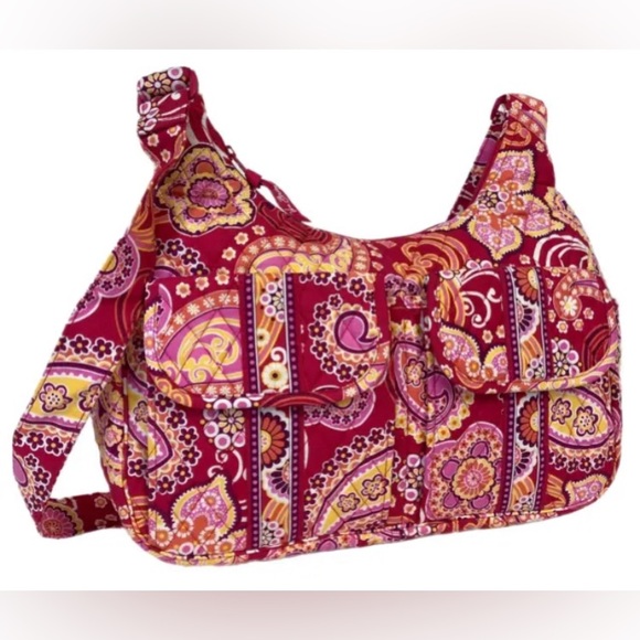 Vera Bradley Handbags - Vera Bradley Raspberry Fizz Cargo Sling